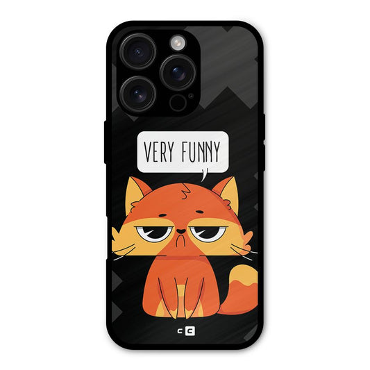 Very Funny Cat Shockproof Hybrid Protection (Metal + TPU) Back Case Cover