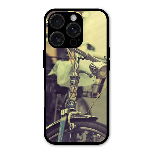 Vintage Bicycle Shockproof Hybrid Protection (Metal + TPU) Back Case Cover
