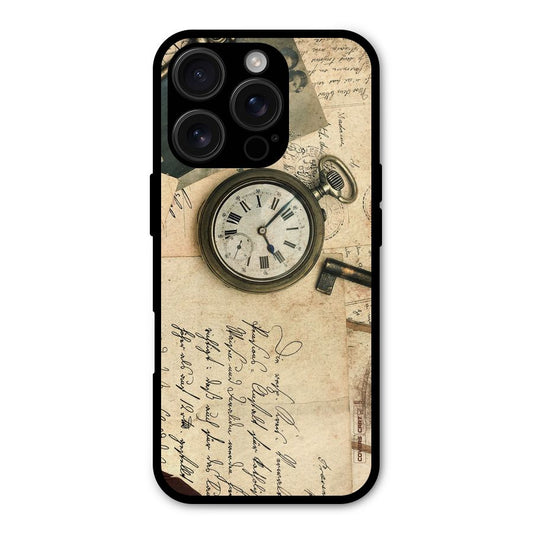 Vintage Key And Compass Shockproof Hybrid Protection (Metal + TPU) Back Case Cover