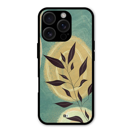 Vintage Leaf Art Shockproof Hybrid Protection (Metal + TPU) Back Case Cover