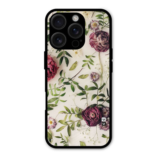Vintage Rust Floral Shockproof Hybrid Protection (Metal + TPU) Back Case Cover