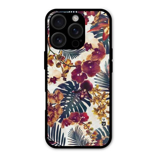 Vintage Rustic Flowers Shockproof Hybrid Protection (Metal + TPU) Back Case Cover