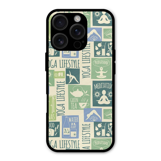 Vintage Yoga Lifestyle Shockproof Hybrid Protection (Metal + TPU) Back Case Cover