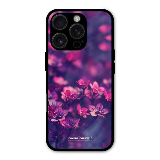 Violet Floral Shockproof Hybrid Protection (Metal + TPU) Back Case Cover