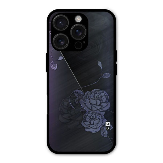 Voilet Floral Design Shockproof Hybrid Protection (Metal + TPU) Back Case Cover