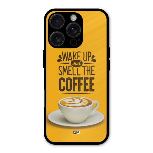Wake Up Coffee Shockproof Hybrid Protection (Metal + TPU) Back Case Cover