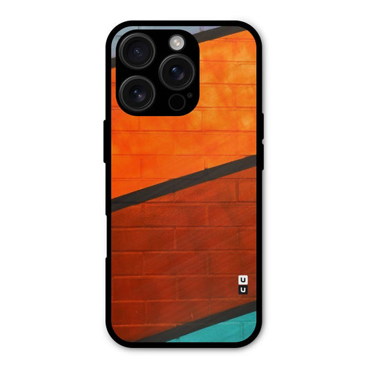 Wall Diagonal Stripes Shockproof Hybrid Protection (Metal + TPU) Back Case Cover
