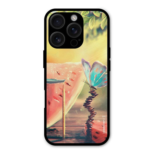 Watermelon Butterfly Shockproof Hybrid Protection (Metal + TPU) Back Case Cover
