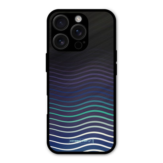 Wavy Stripes Shockproof Hybrid Protection (Metal + TPU) Back Case Cover