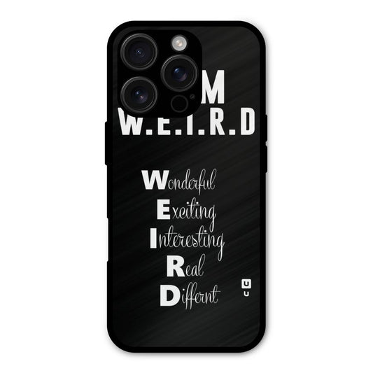 Weird Me Shockproof Hybrid Protection (Metal + TPU) Back Case Cover