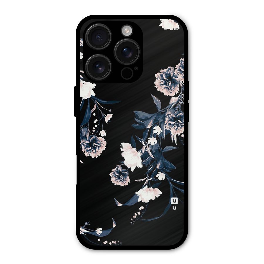 White Flora Shockproof Hybrid Protection (Metal + TPU) Back Case Cover