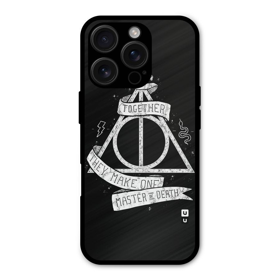 White Ribbon Shockproof Hybrid Protection (Metal + TPU) Back Case Cover