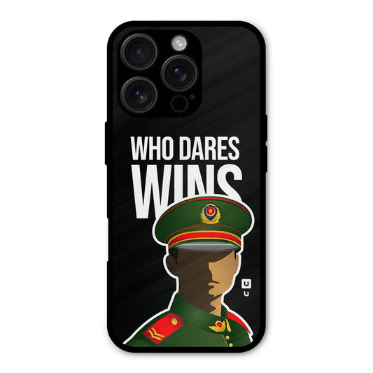 Who Dares Wins Shockproof Hybrid Protection (Metal + TPU) Back Case Cover