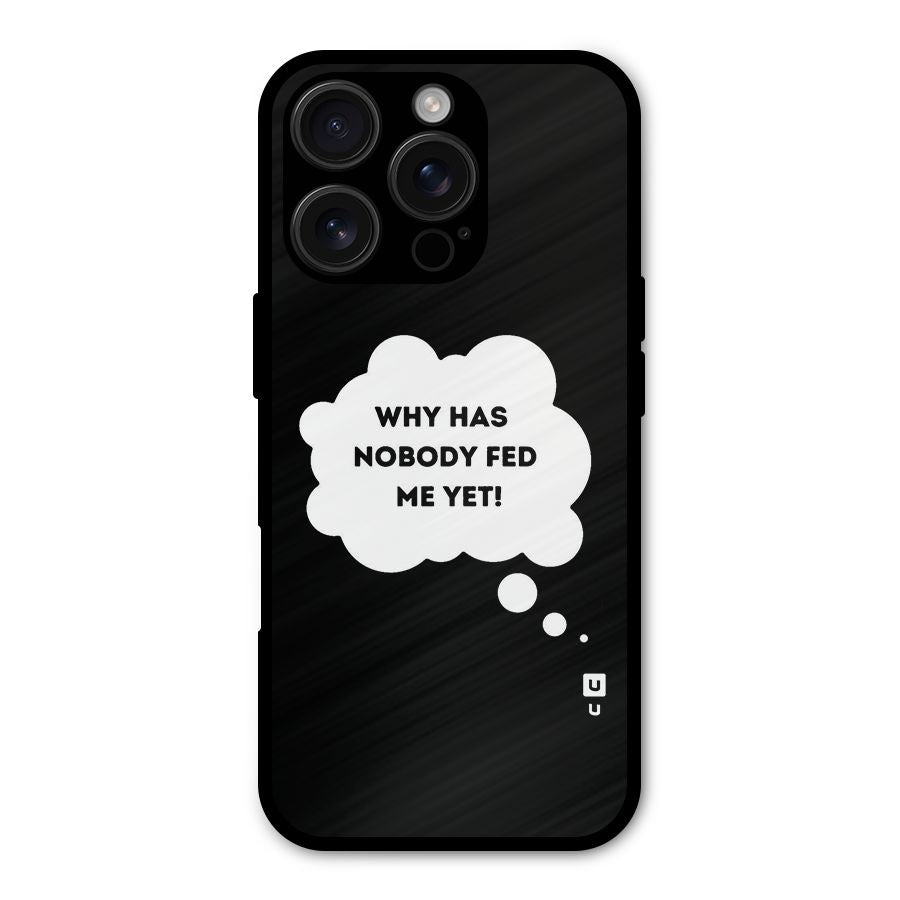 Why No Food Yet Shockproof Hybrid Protection (Metal + TPU) Back Case Cover