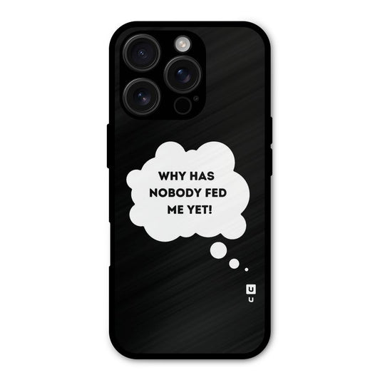 Why No Food Yet Shockproof Hybrid Protection (Metal + TPU) Back Case Cover
