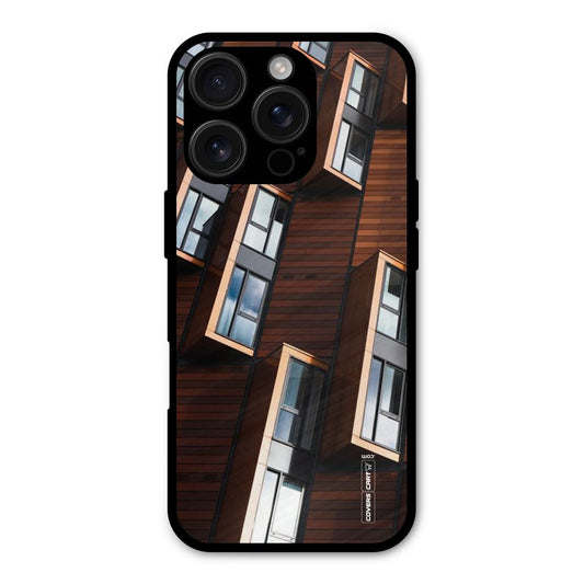 Window Abstract Shockproof Hybrid Protection (Metal + TPU) Back Case Cover