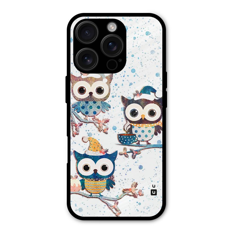 Winter Owls Shockproof Hybrid Protection (Metal + TPU) Back Case Cover