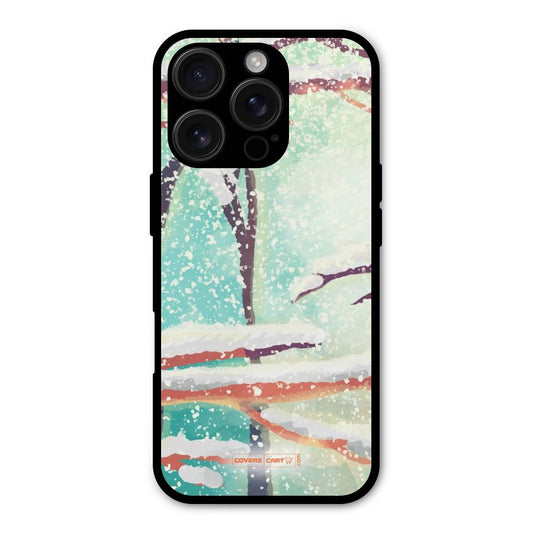 Winter Season Shockproof Hybrid Protection (Metal + TPU) Back Case Cover