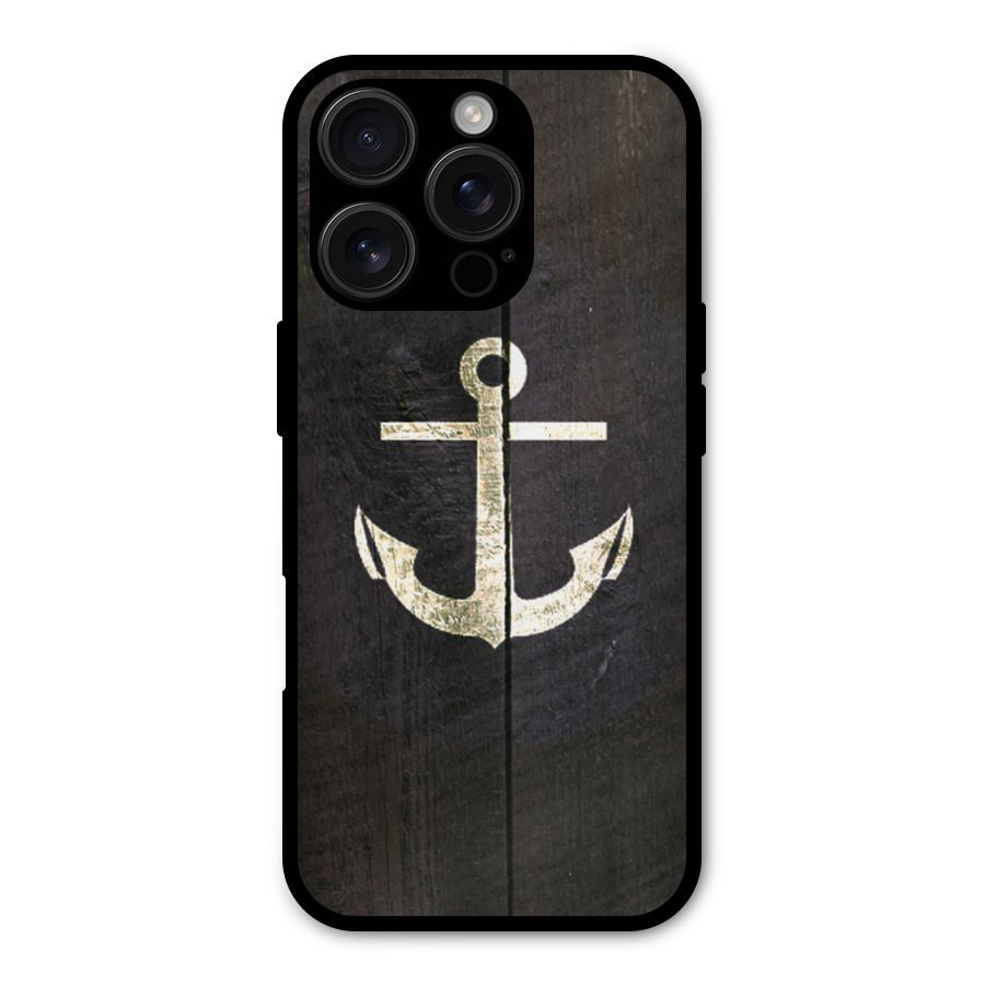 Wood Anchor Shockproof Hybrid Protection (Metal + TPU) Back Case Cover