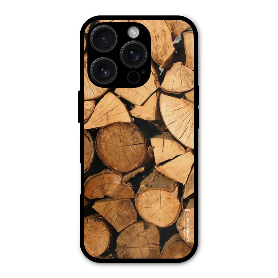 Wooden Logs Shockproof Hybrid Protection (Metal + TPU) Back Case Cover
