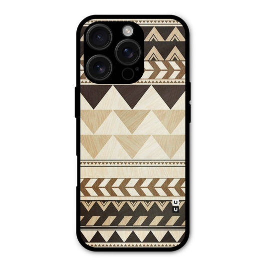 Wooden Printed Chevron Shockproof Hybrid Protection (Metal + TPU) Back Case Cover
