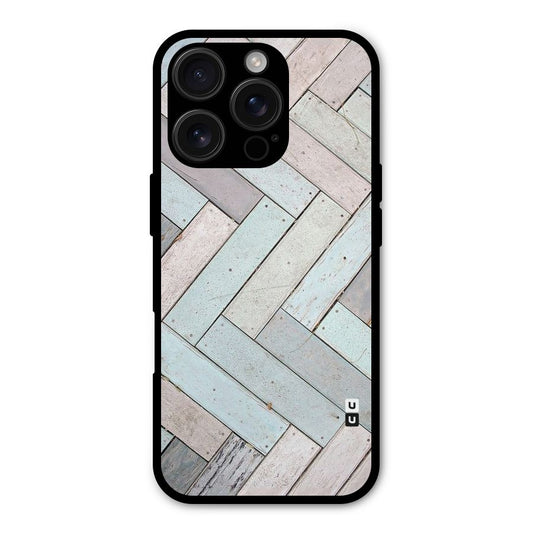 Wooden ZigZag Design Shockproof Hybrid Protection (Metal + TPU) Back Case Cover