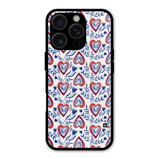 Wrapping Hearts Pattern Shockproof Hybrid Protection (Metal + TPU) Back Case Cover