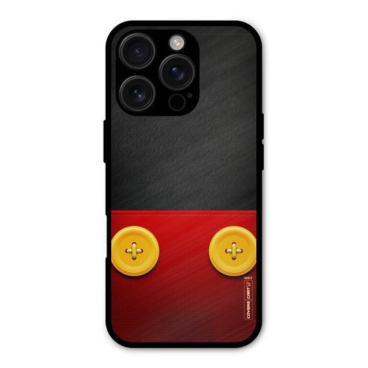 Yellow Button Shockproof Hybrid Protection (Metal + TPU) Back Case Cover