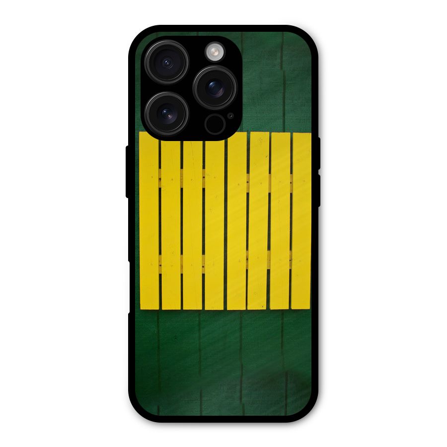 Yellow Fence Shockproof Hybrid Protection (Metal + TPU) Back Case Cover