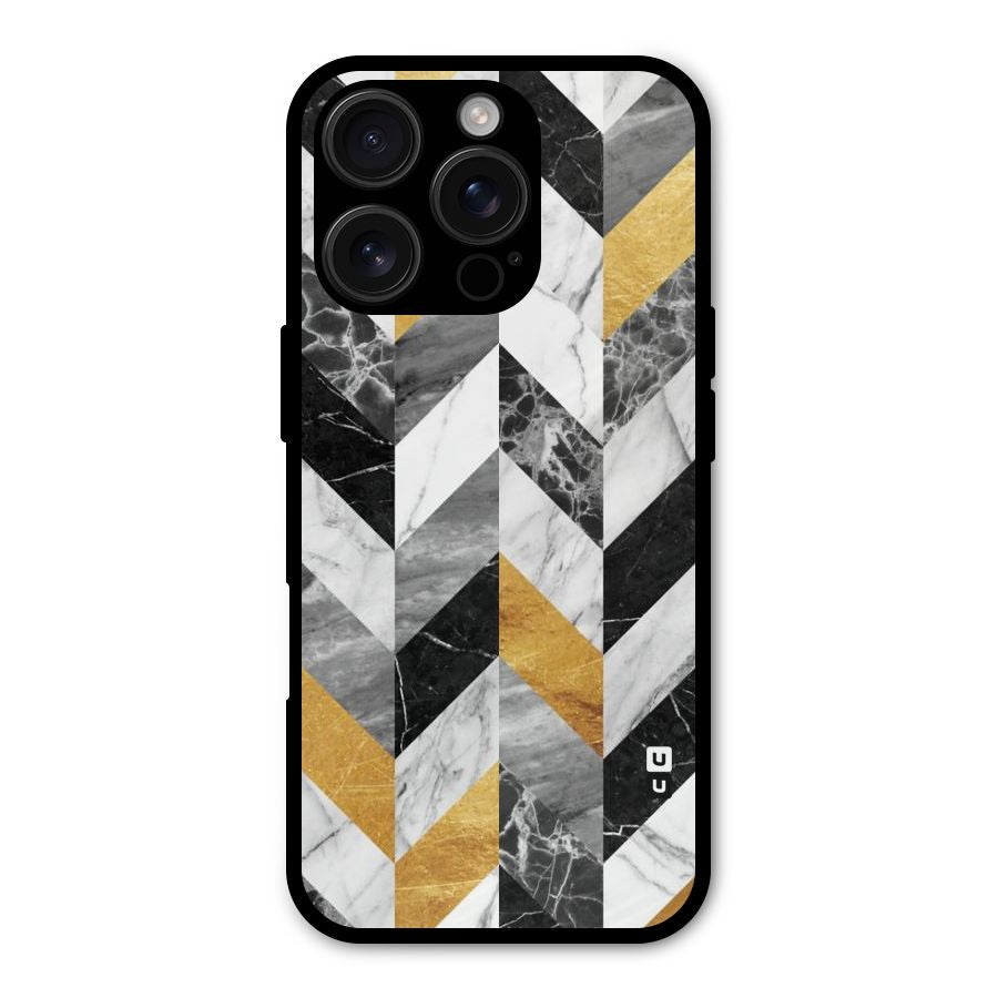 Yellow Grey Marble Shockproof Hybrid Protection (Metal + TPU) Back Case Cover