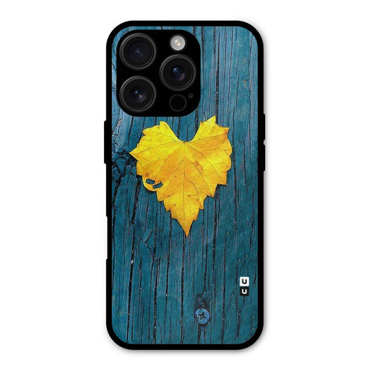 Yellow Leaf Shockproof Hybrid Protection (Metal + TPU) Back Case Cover