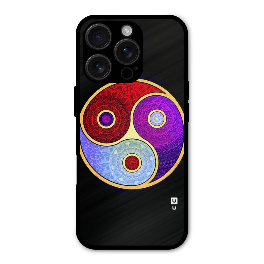 Yin Yang Mandala Design Shockproof Hybrid Protection (Metal + TPU) Back Case Cover