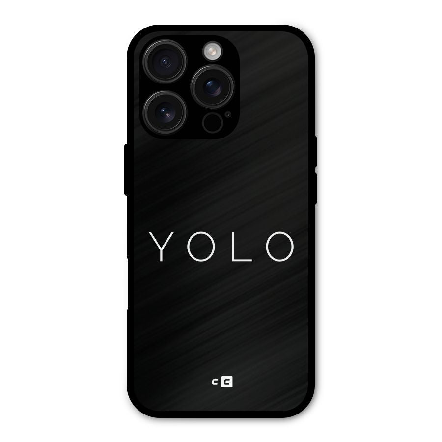 Yolo Is Truth Shockproof Hybrid Protection (Metal + TPU) Back Case Cover