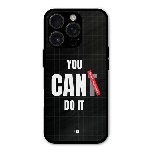 You Can Do It Shockproof Hybrid Protection (Metal + TPU) Back Case Cover
