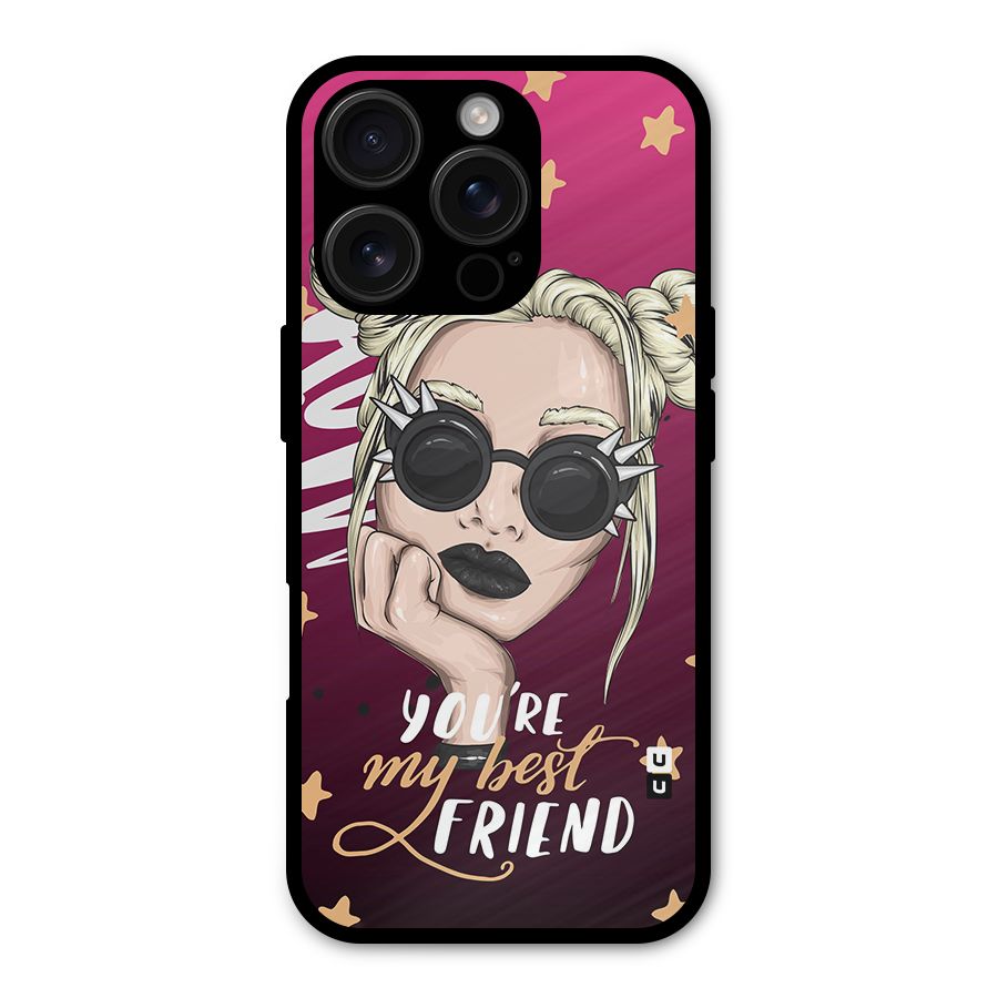 You My Best Friend Shockproof Hybrid Protection (Metal + TPU) Back Case Cover