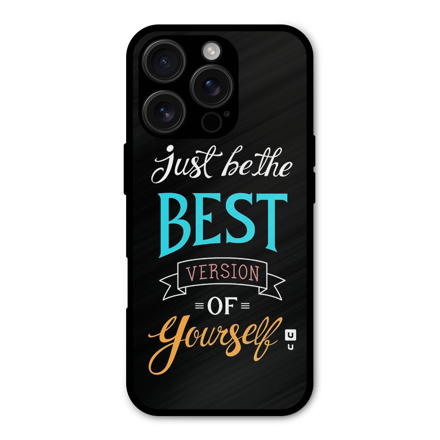 Your Best Version Shockproof Hybrid Protection (Metal + TPU) Back Case Cover