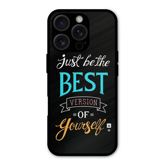 Your Best Version Shockproof Hybrid Protection (Metal + TPU) Back Case Cover
