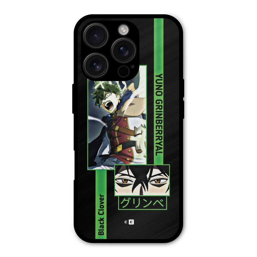Yuno Black Clover Shockproof Hybrid Protection (Metal + TPU) Back Case Cover
