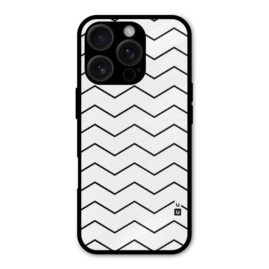 ZigZag Simple Classic Lines Shockproof Hybrid Protection (Metal + TPU) Back Case Cover