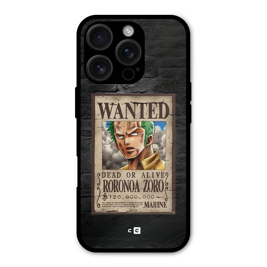 Zoro Wanted Shockproof Hybrid Protection (Metal + TPU) Back Case Cover