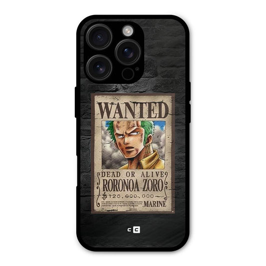 Zoro Wanted Shockproof Hybrid Protection (Metal + TPU) Back Case Cover