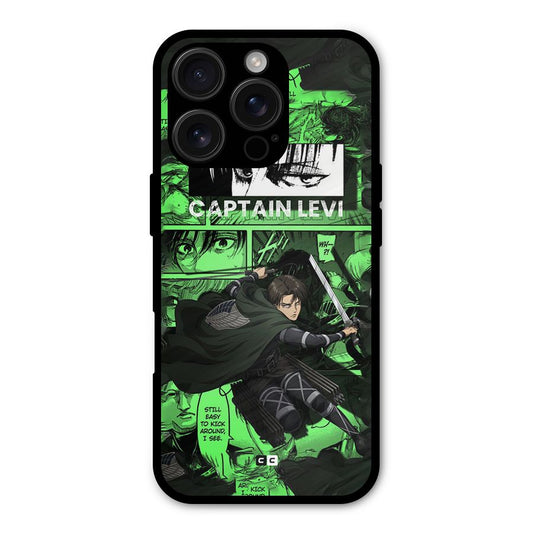 captain Levi Stance Shockproof Hybrid Protection (Metal + TPU) Back Case Cover