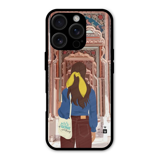 wonderful Girl Shockproof Hybrid Protection (Metal + TPU) Back Case Cover